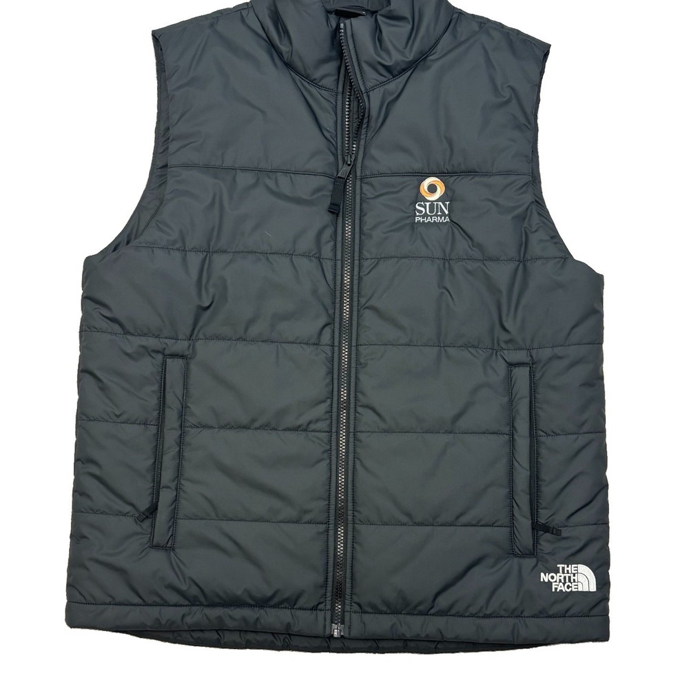 New The North Face Everyday Insulated Vest Size: M Black Company Embroidered